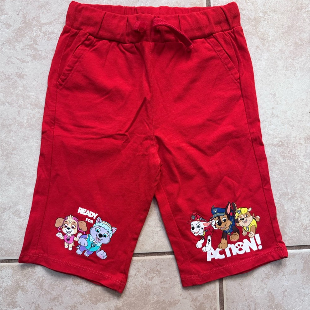Kids Red Paw Patrol Character Shorts. NWOT